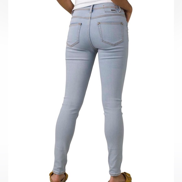 prAna Light Blue Organic Cotton Soma Jeans size 0 - Picture 1 of 10